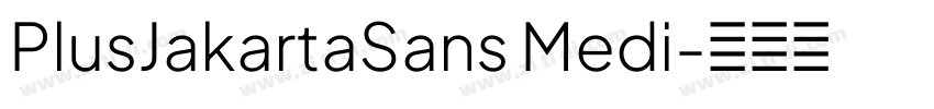 PlusJakartaSans Medi字体转换